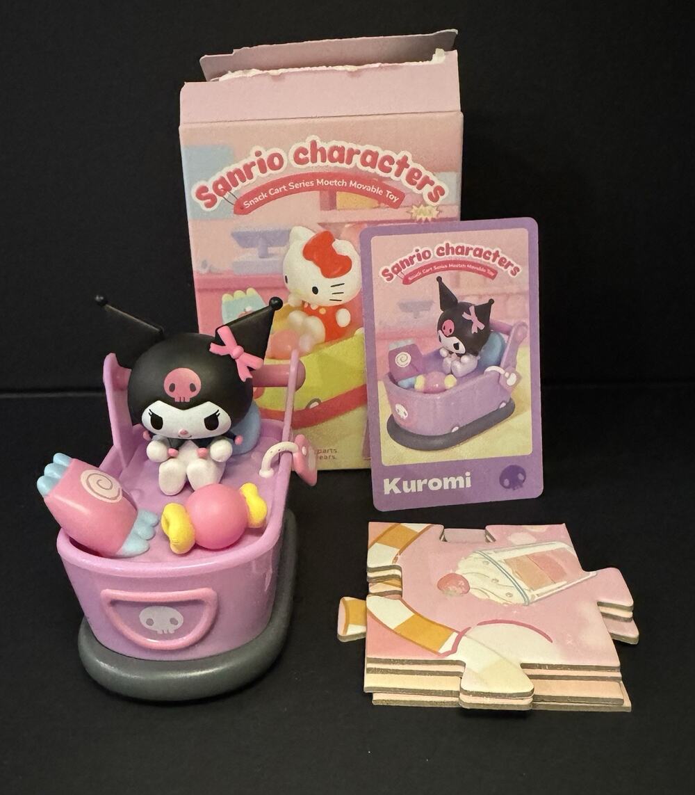 Genuine Sanrio Family Bumper Car Snack Movable Series Blind Box Confirmed Kuromi